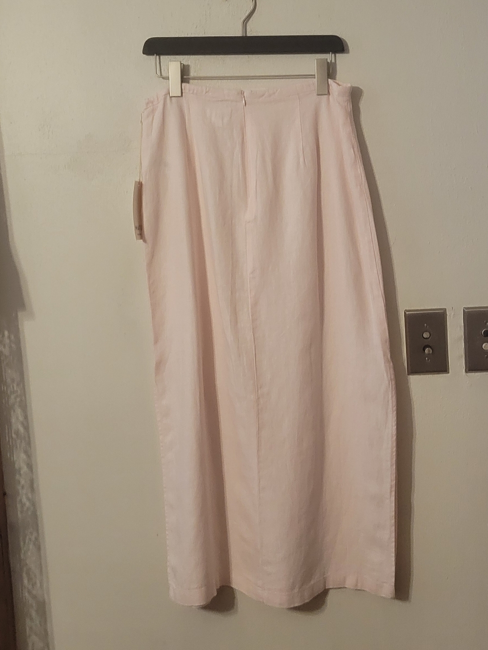 Mate the Label Organic Linen Cinch Midi Skirt - Pale pink (Opal) - Picture 5 of 7